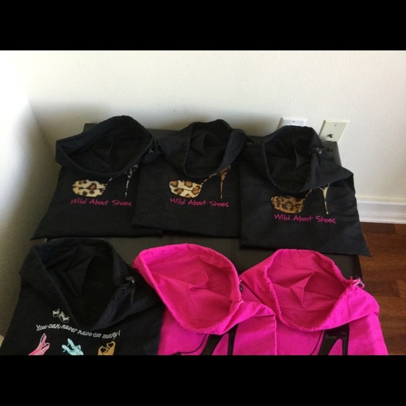 6 Miamica Embroidery Travel/Storage Shoes Dust Bag - Picture 6 of 13